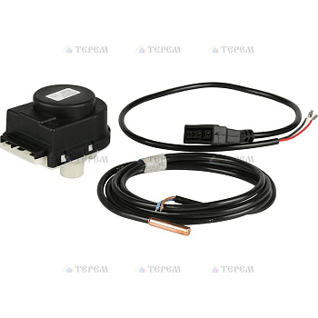 Мотор 3-х ходового клапана, кабеля подключения и датчик температуры для луны